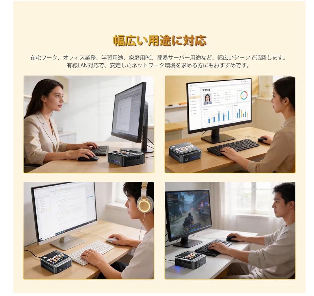 ミニPC 第14世代 i5-14450HX 16GB 512GB 未開封