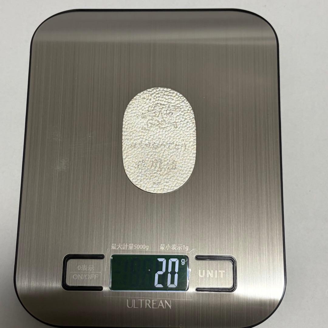 純銀小判 20g 木箱付き 記念小判 銀製