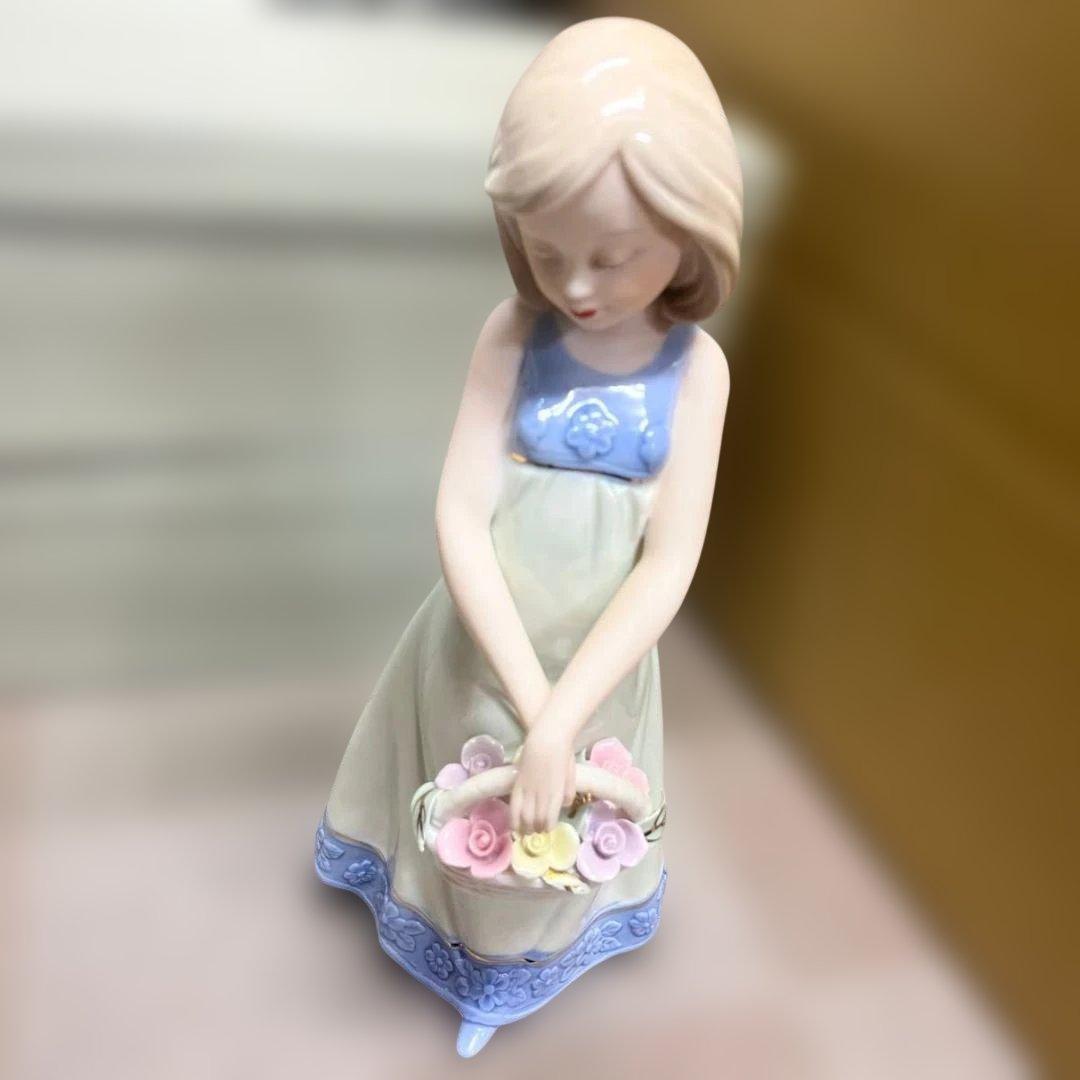 夢みる三姉妹 3体セット 東京銀座　トップアート 磁器製 箱付 少女 人形