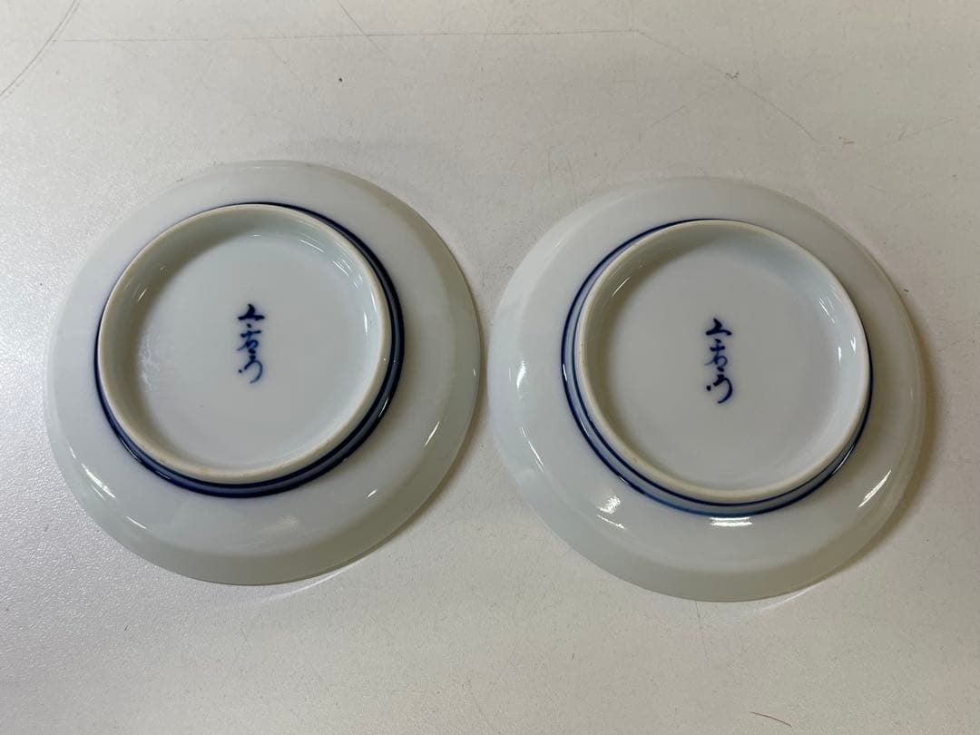 G702 古美術 有田焼 今泉今右衛門 錦葵銘々皿 共箱 骨董 和食器 花模様