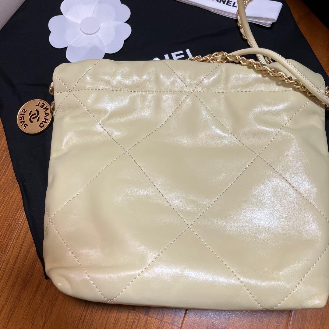 付属品付CHANEL yellow2wayバッグ