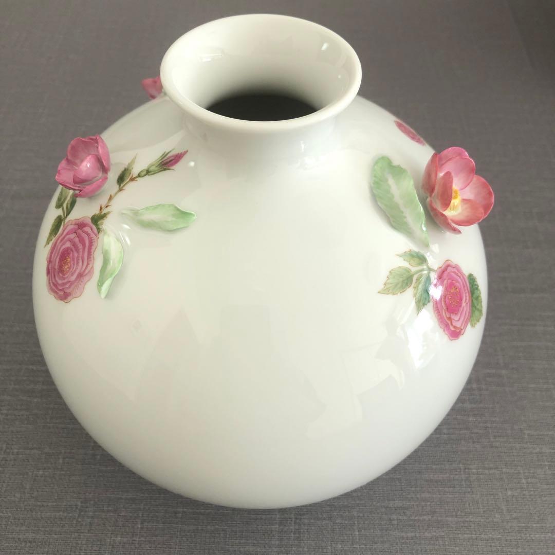 マイセン　MEISSEN 立体花装飾　花瓶