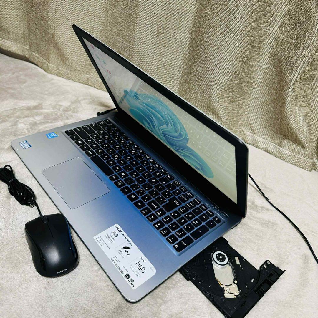 S275 ASUSノートパソコンWEBカメラSSDサクサク動くWindows11