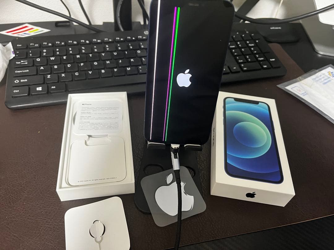 iPhone 12 mini 64GBブルー SIMフリー バッテリー100%