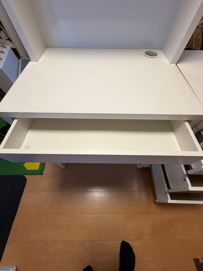 【引き取りのみ】IKEA 勉強机 ミッケ 引き出しユニット　セット