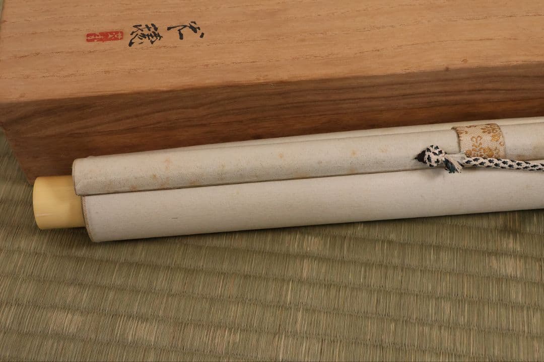 【真作】日本画 佐野光穂 水仙 花図 紙本 掛軸 共箱 琳派 長野 MB249
