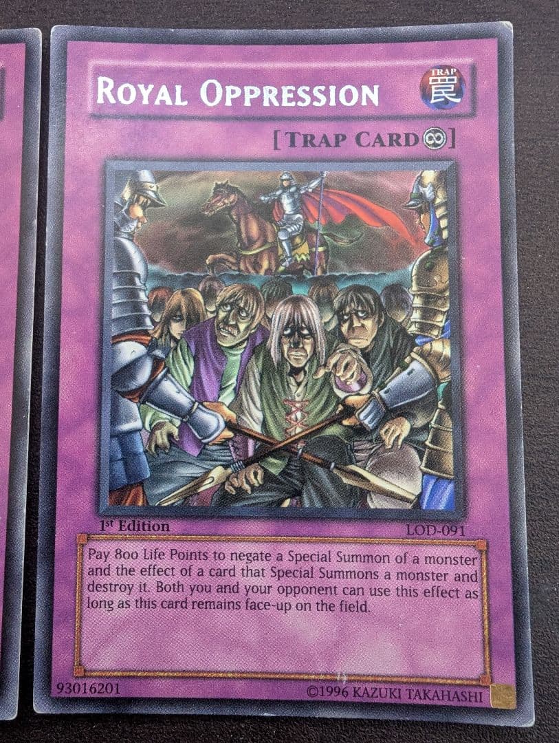 遊戯王　王宮の弾圧　英語版　LOD　３枚