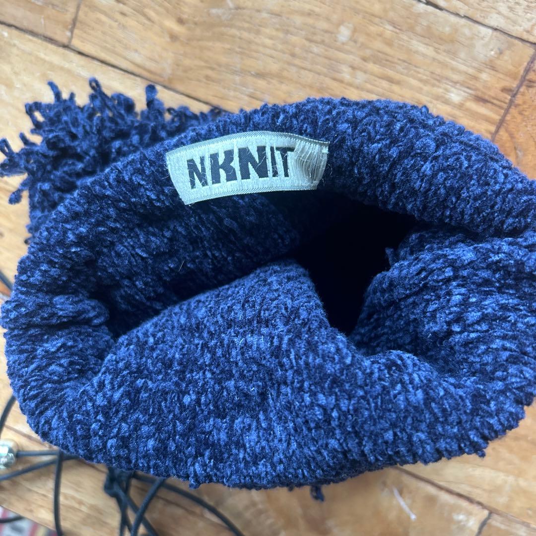y様　NKNIT mop drawstring bag NAVY