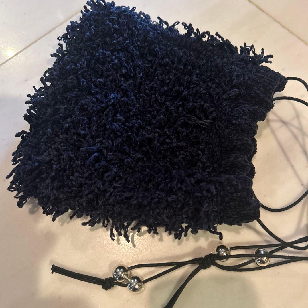 y様　NKNIT mop drawstring bag NAVY