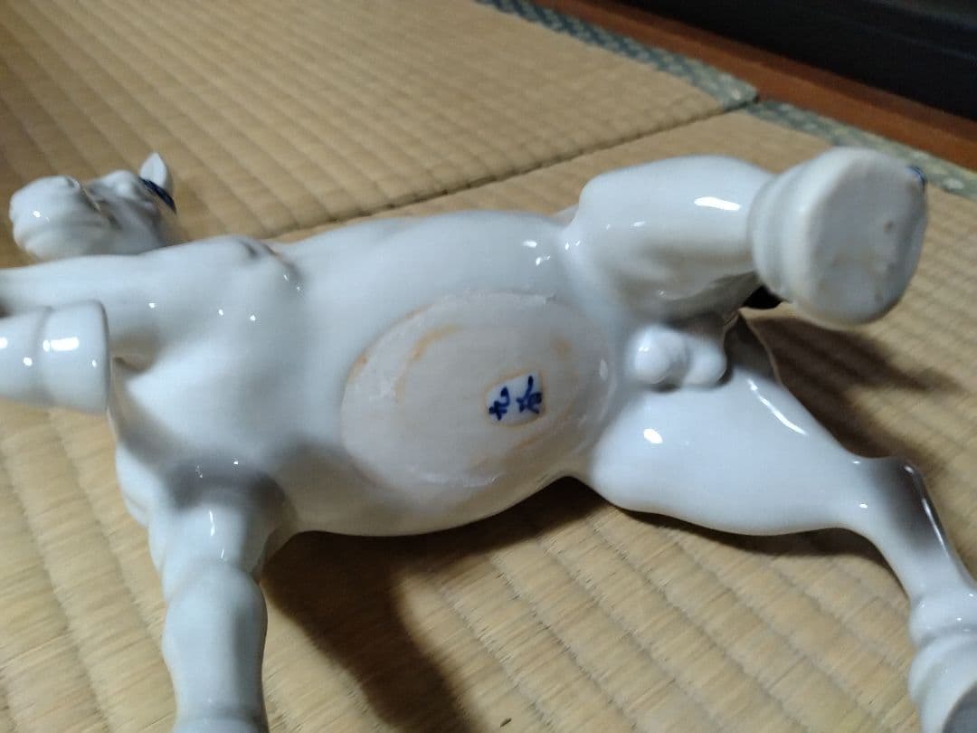 馬の置物　九谷焼