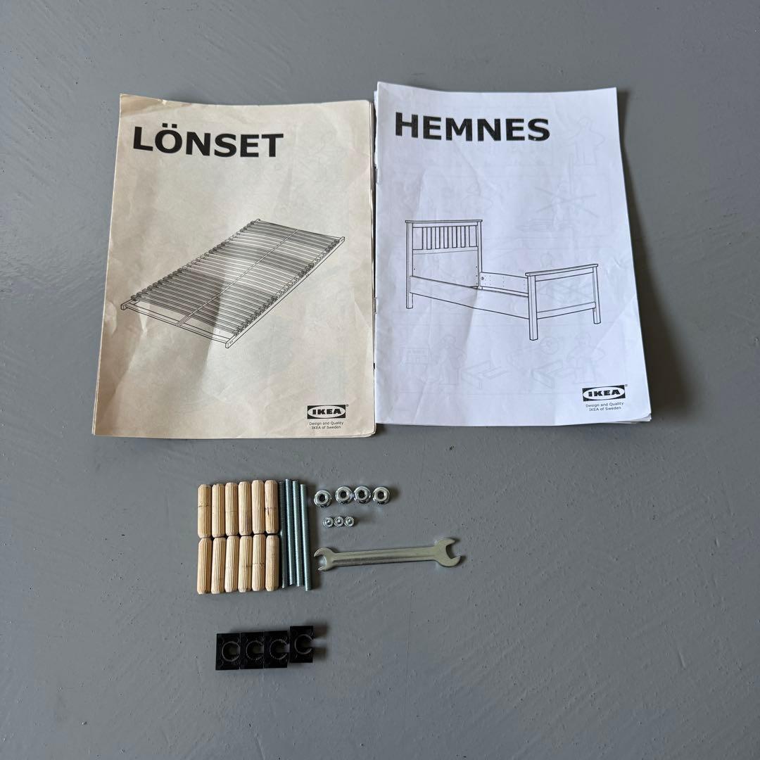 【すのこセット】IKEA HEMNES & LÖNSET セミダブルベッド
