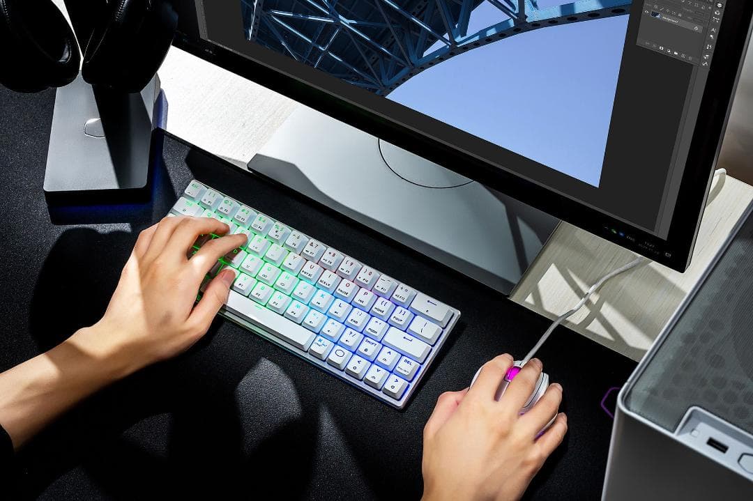 【新品】CoolerMaster SK622 White 無線 赤軸 メカニカル