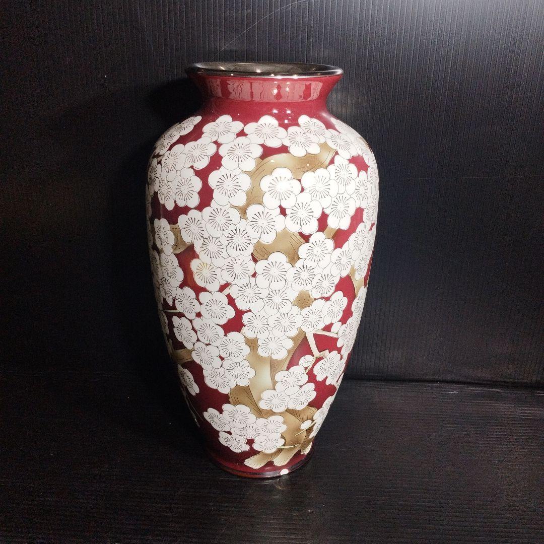 黒翠七宝 花瓶