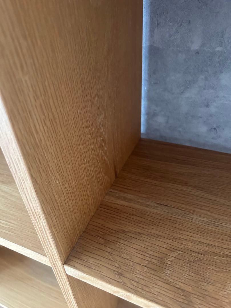 【美品】MUJI 木製ラック オーク材 大きめ　5×3
