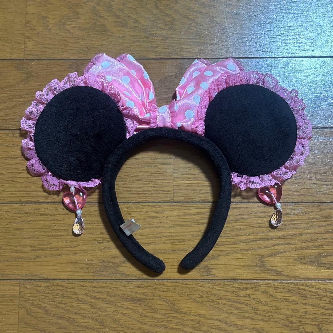 ディズニー イヤリング ミニー カチューシャ ピンク