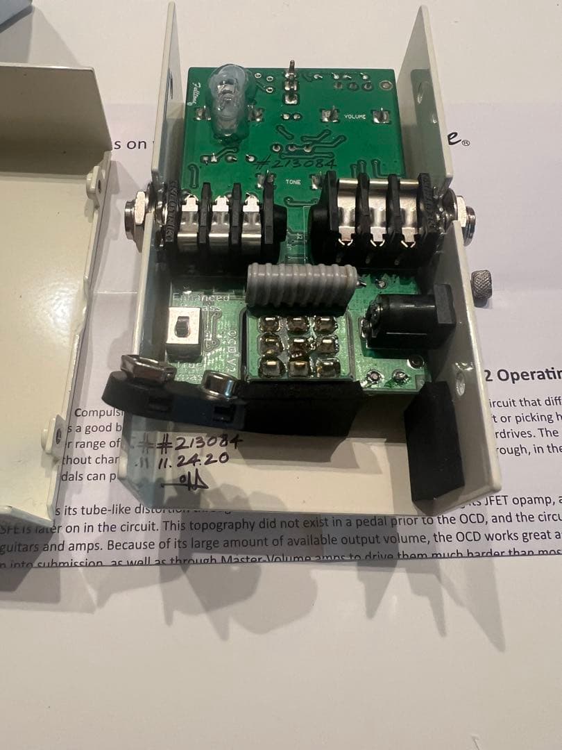 箱、説明書付きFulltone OCD V2 オーバードライブ