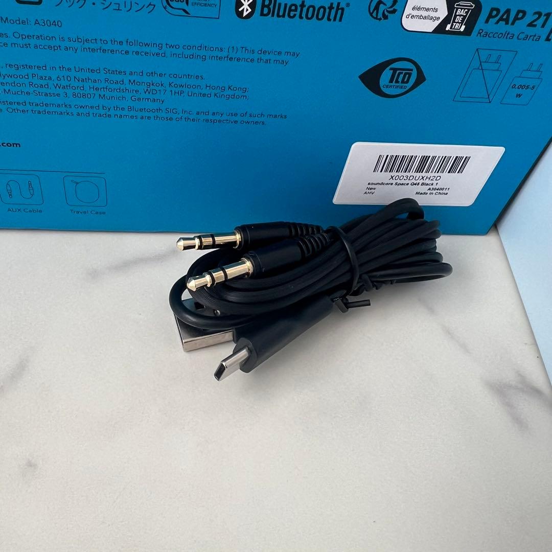 ANKER ワイヤレス ヘッドホン 黒 soundcore SPACE Q45