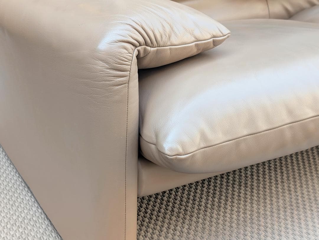 美品☆Cassina／カッシーナ／675 MARALUNGA／マラルンガ／3人掛
