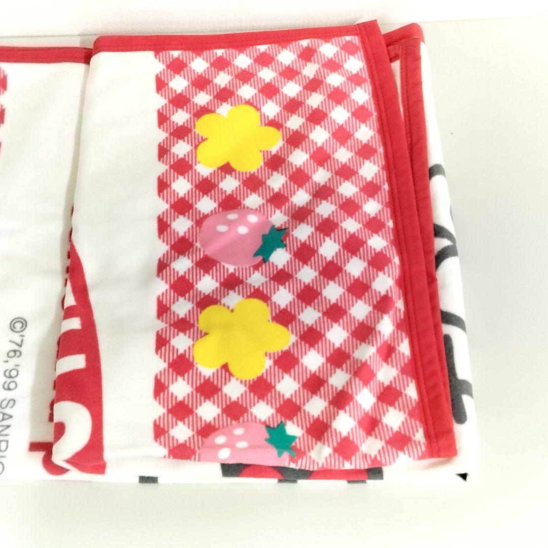 当時物 未使用 ハローキティ 綿毛布 100×140 サンリオ 1999年