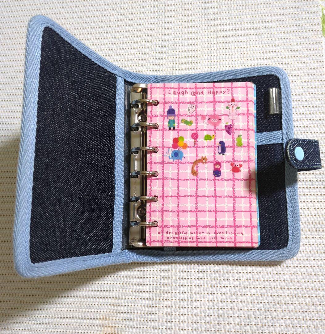 【平成レトロ】 星柄 デニム メモ帳 シール帳 手帳