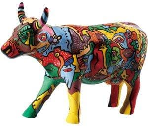 2 CowParade【カウパレード】牛置物MooYorkCelebration
