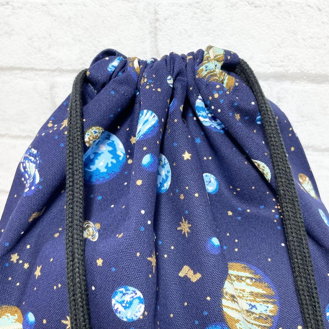 【カツ】惑星(グリーン)×ストライプ 入園入学グッズ5点セット