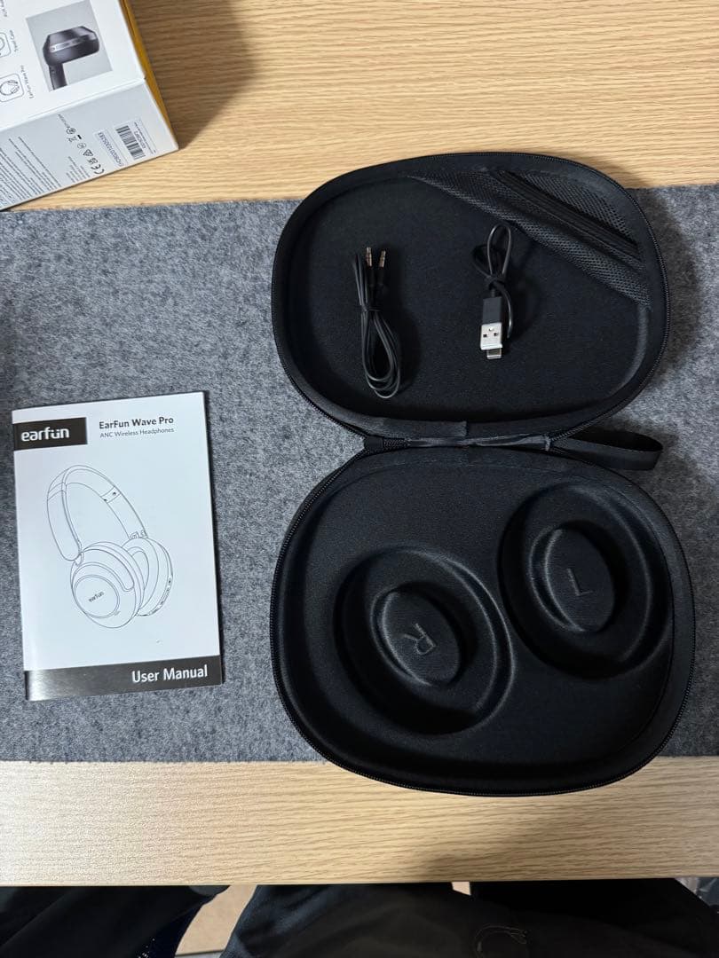 美品 EarFun Wave Pro ワイヤレス ヘッドホン Bluetooth