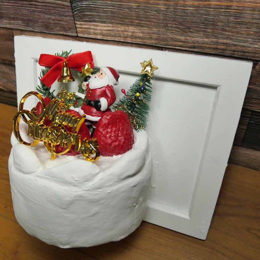 油絵 絵画 【飛び出すクリスマスケーキ】
