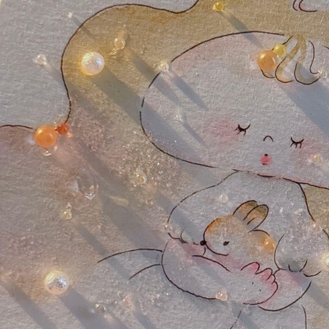 グラスアート　イラスト　水彩画　原画