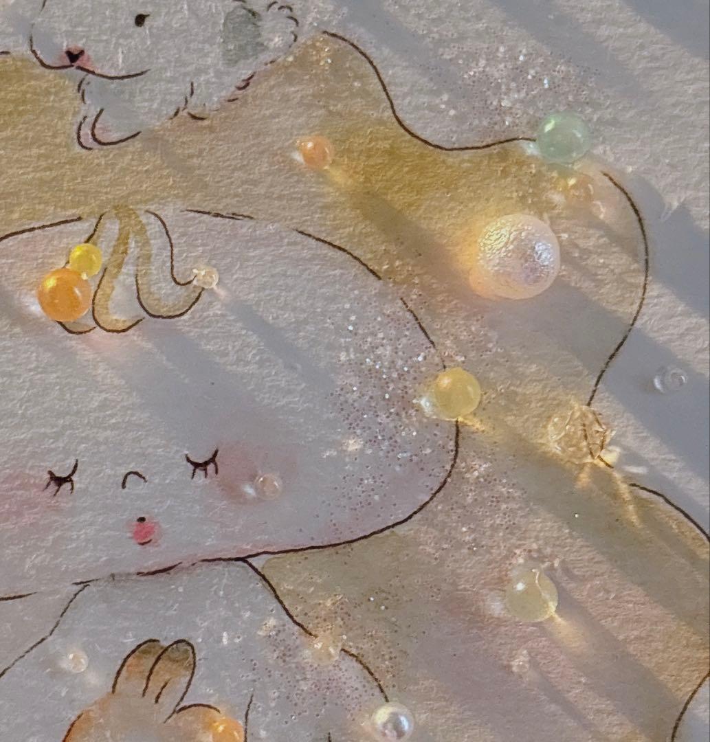 グラスアート　イラスト　水彩画　原画