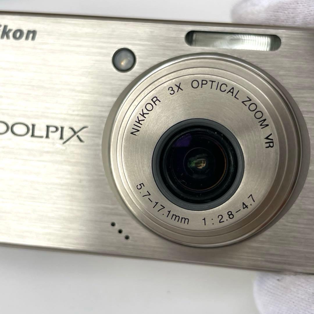 実写美⭕️良品【動作確認済】Nikon COOLPIX S500 メタルグレー