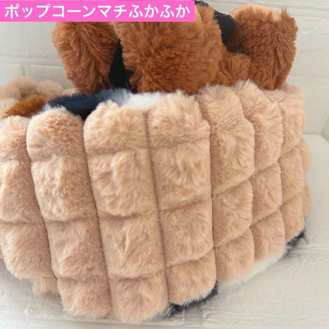ゆ*ん様 たれ耳クラウディ　ポップコーンファー＆ヒョウ柄　コヤンイサムチョン　ト