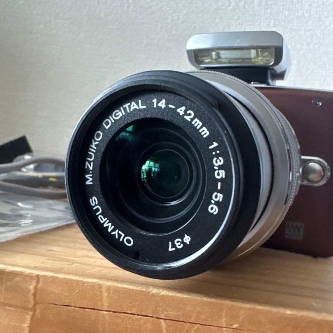 OLYMPUS PEN mini E-PM1 ブラウン　箱あり