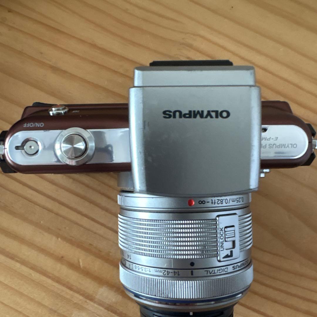 OLYMPUS PEN mini E-PM1 ブラウン　箱あり