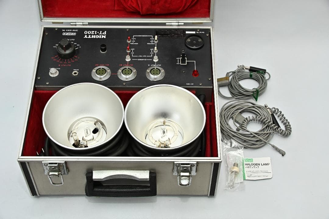 Mighty PT-1200 照明機器 ストロボ2灯セット (発光動作確認済み)