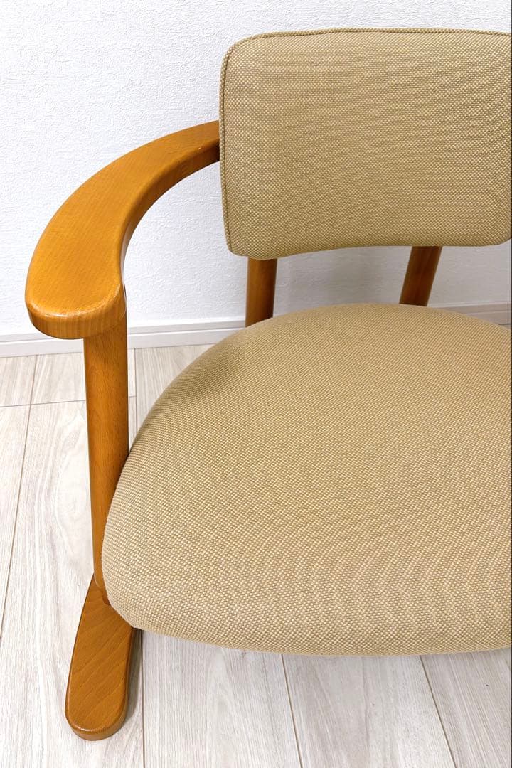 【良品】無限工房　かに座椅子　ローチェア