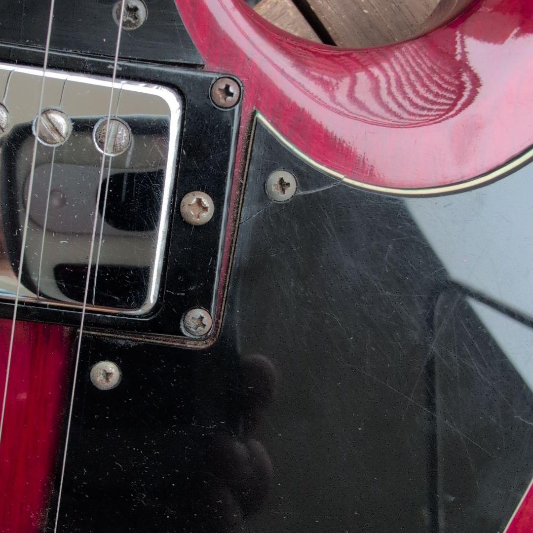 ビンテージSamick SG チェリー マボガニー新弦に交換済！