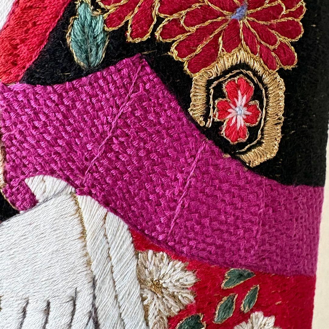 羽子板 刺繍 ハンドメイド 縁起物 歌舞伎 飾り物 伝統工芸 華やか お正月