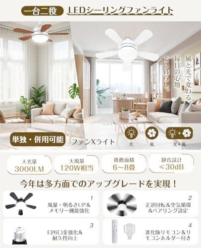 早い者勝ち❣️シーリングファンライト シーリングファン 照明 E26