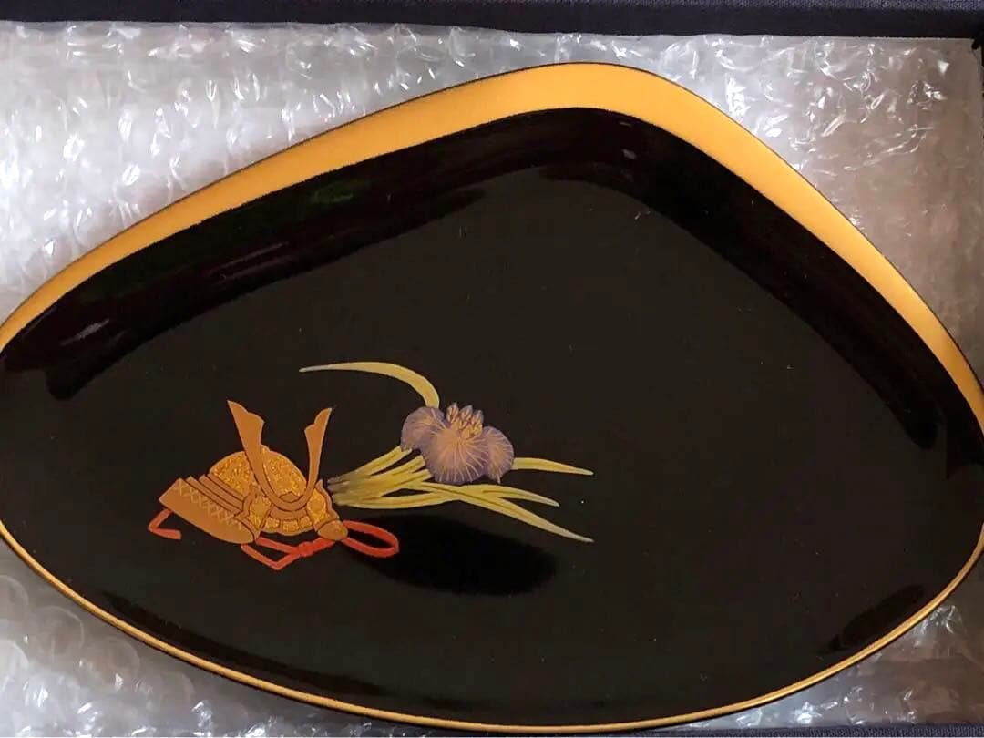 輪島塗　端午の節句　兜　菖蒲