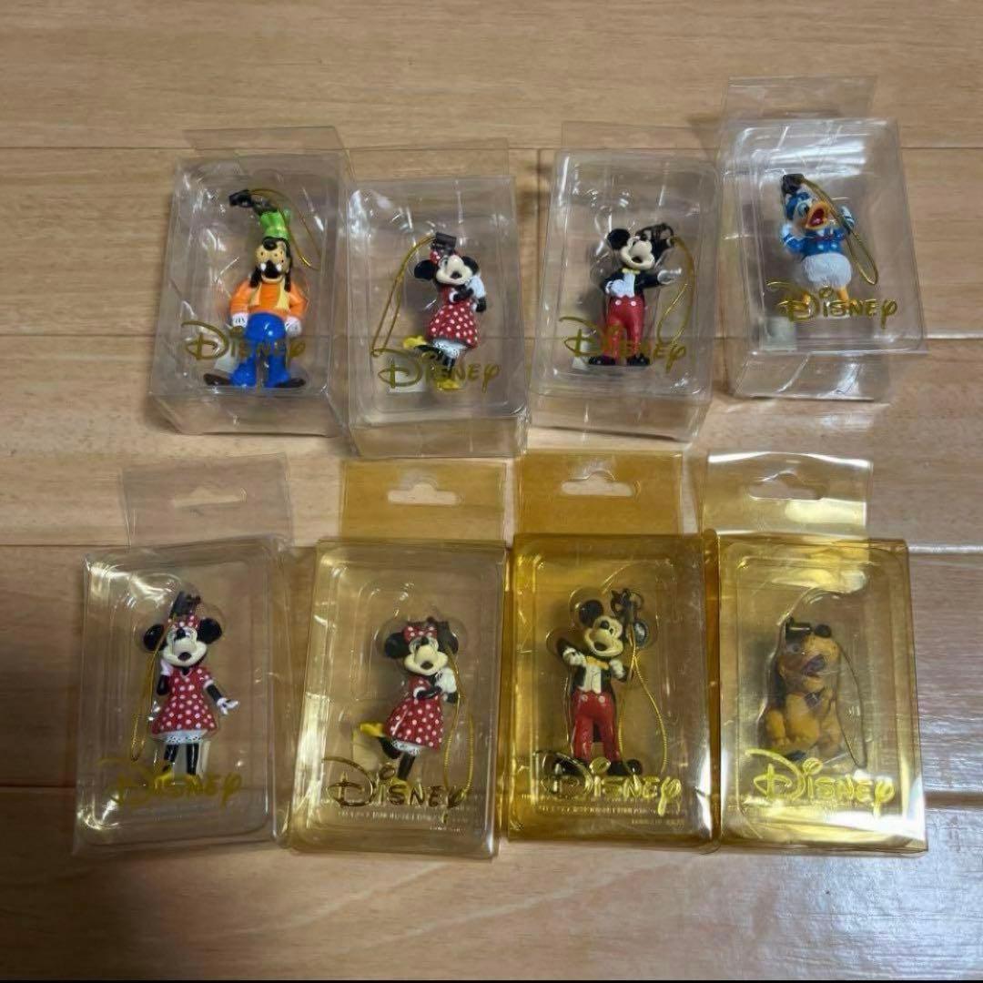 ヴィンテージ　ディズニーキャラクター　ストラップフィギュア　8体セット　レア
