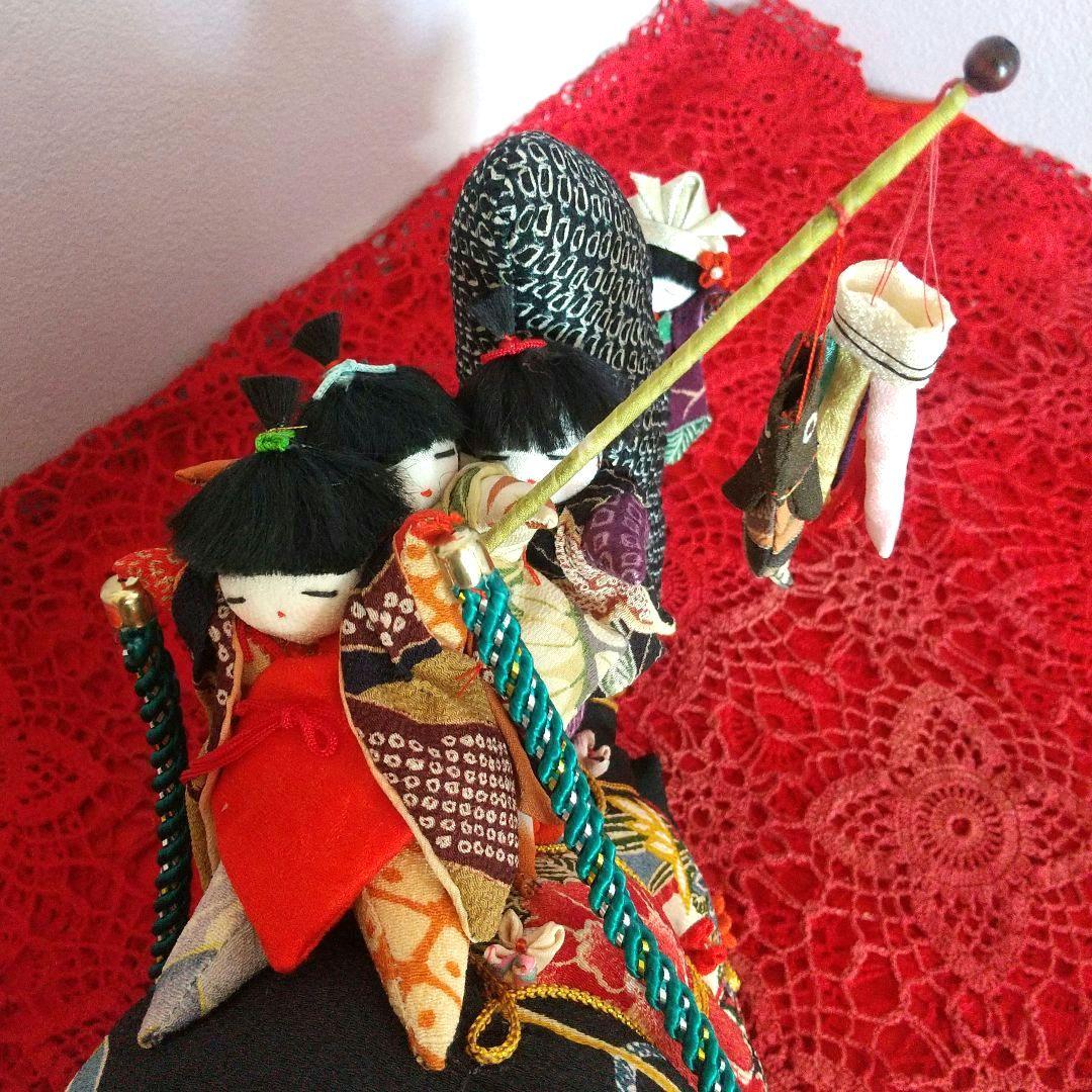 ちりめん細工 鯉と童 (大)