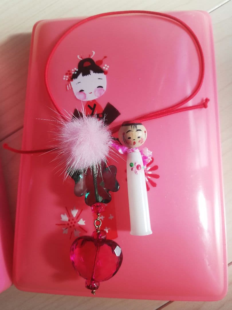 セルロイドケース　セルロイド人形　昭和レトロ玩具　古布ケース