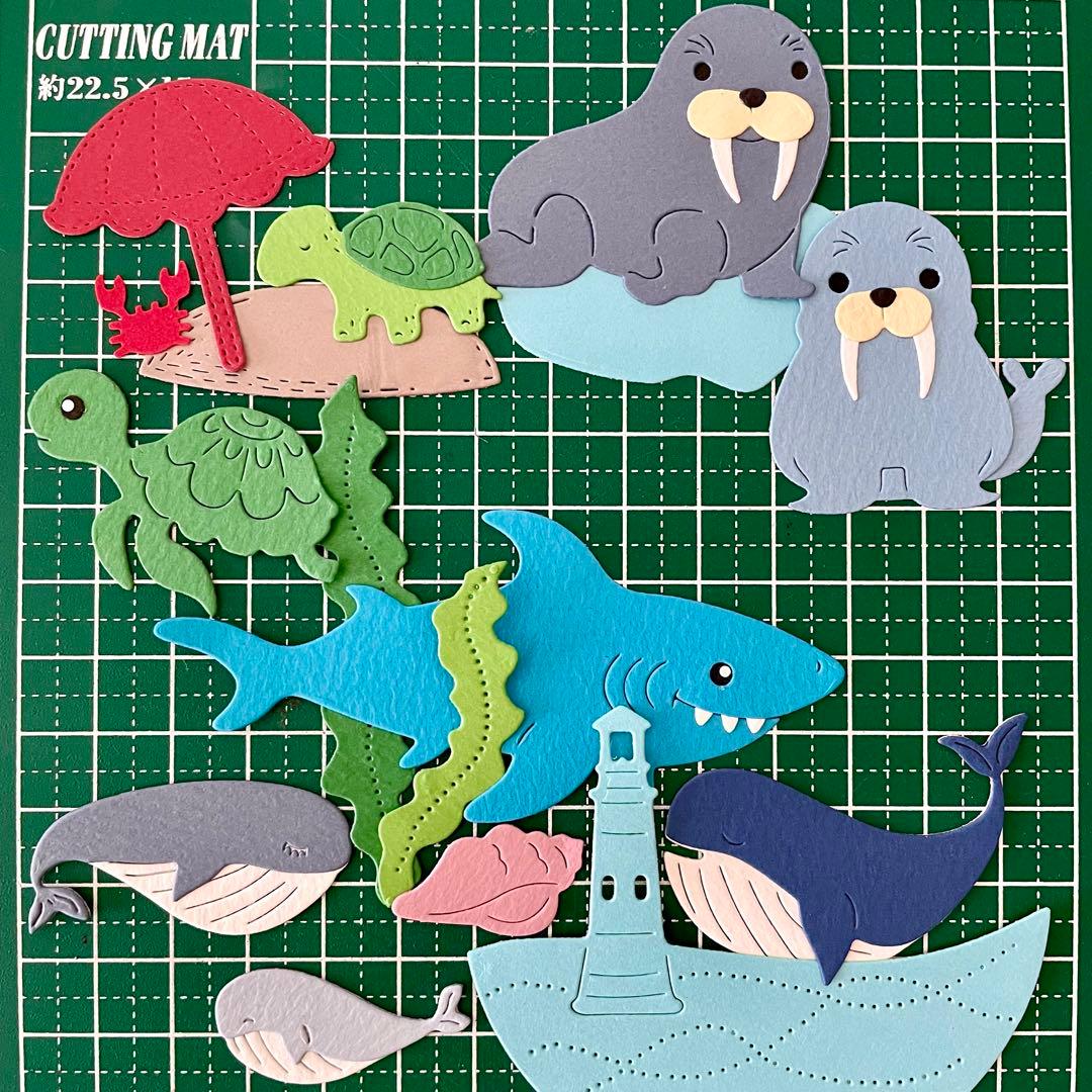 水族館181（ダイカット　クラフトパンチ　ペーパークラフト）