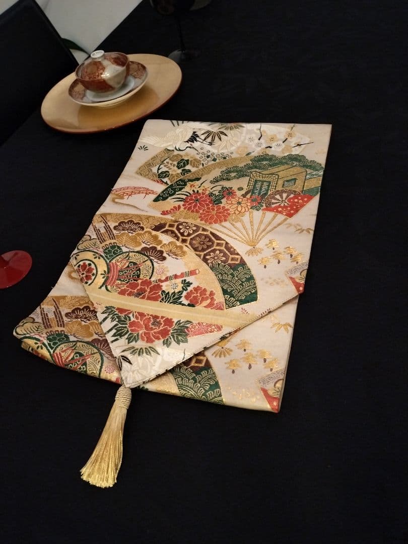 A932高級‼️ひな祭り‼️花嫁衣装帯‼️1ｍ95cm