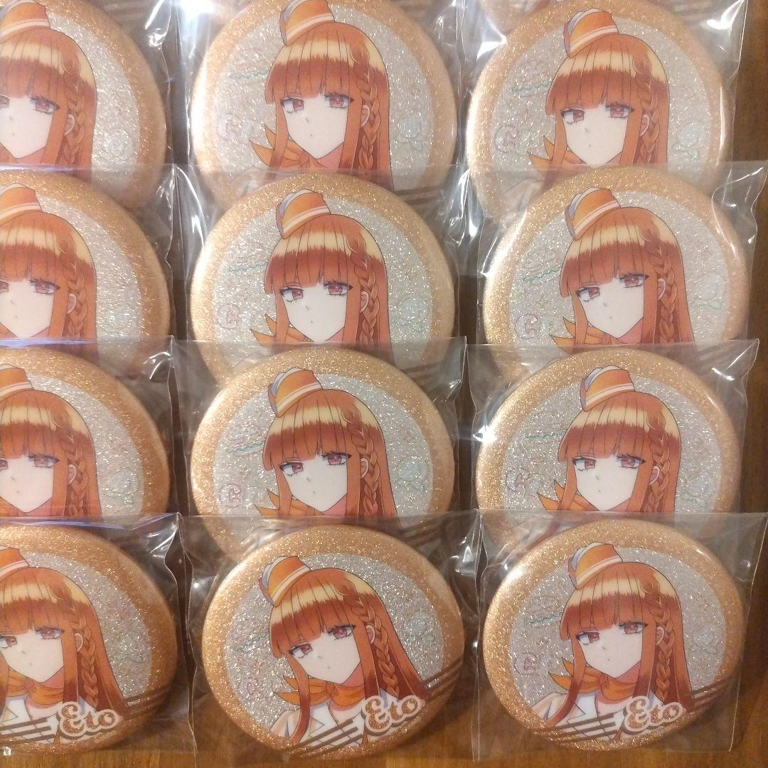 【みぃひ】カラフルピーチ　ダイナー缶バッジ　えと