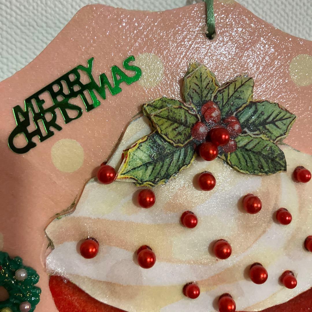 デコパージュ作品ハッピークリスマス