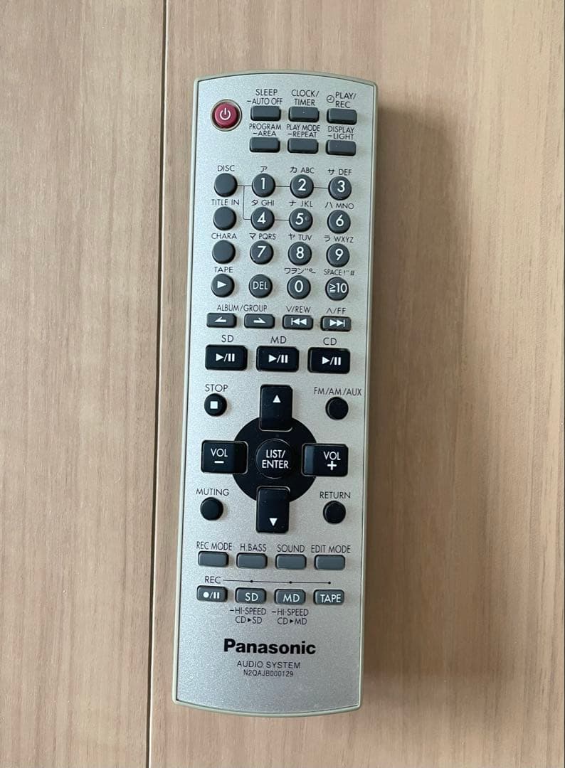 パナソニック　コンポ　SC-PM710SD CD MD カセット　白
