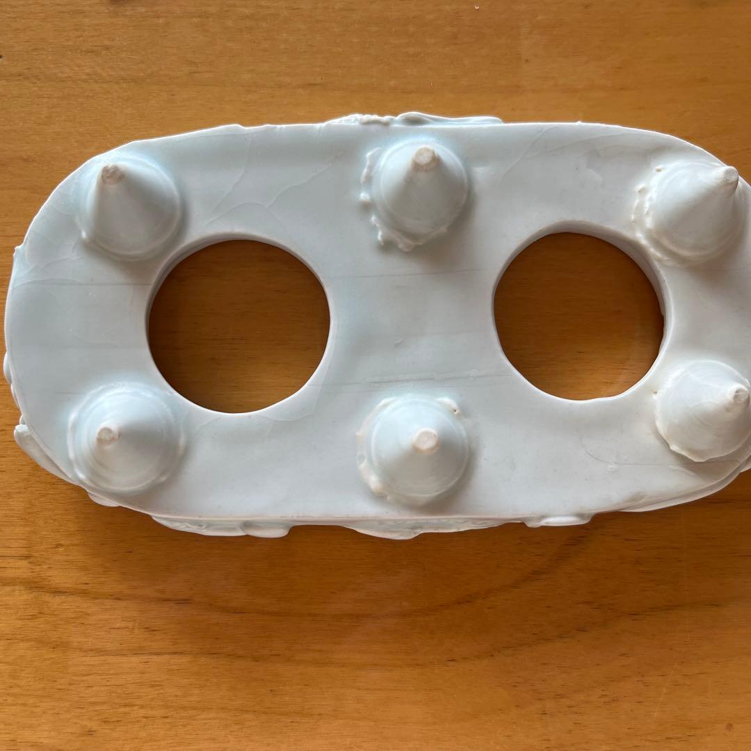 希少　陶芸作家　人気作家　鴨頭みどり　雛人形　台座付き　陶器　1点もの　2002
