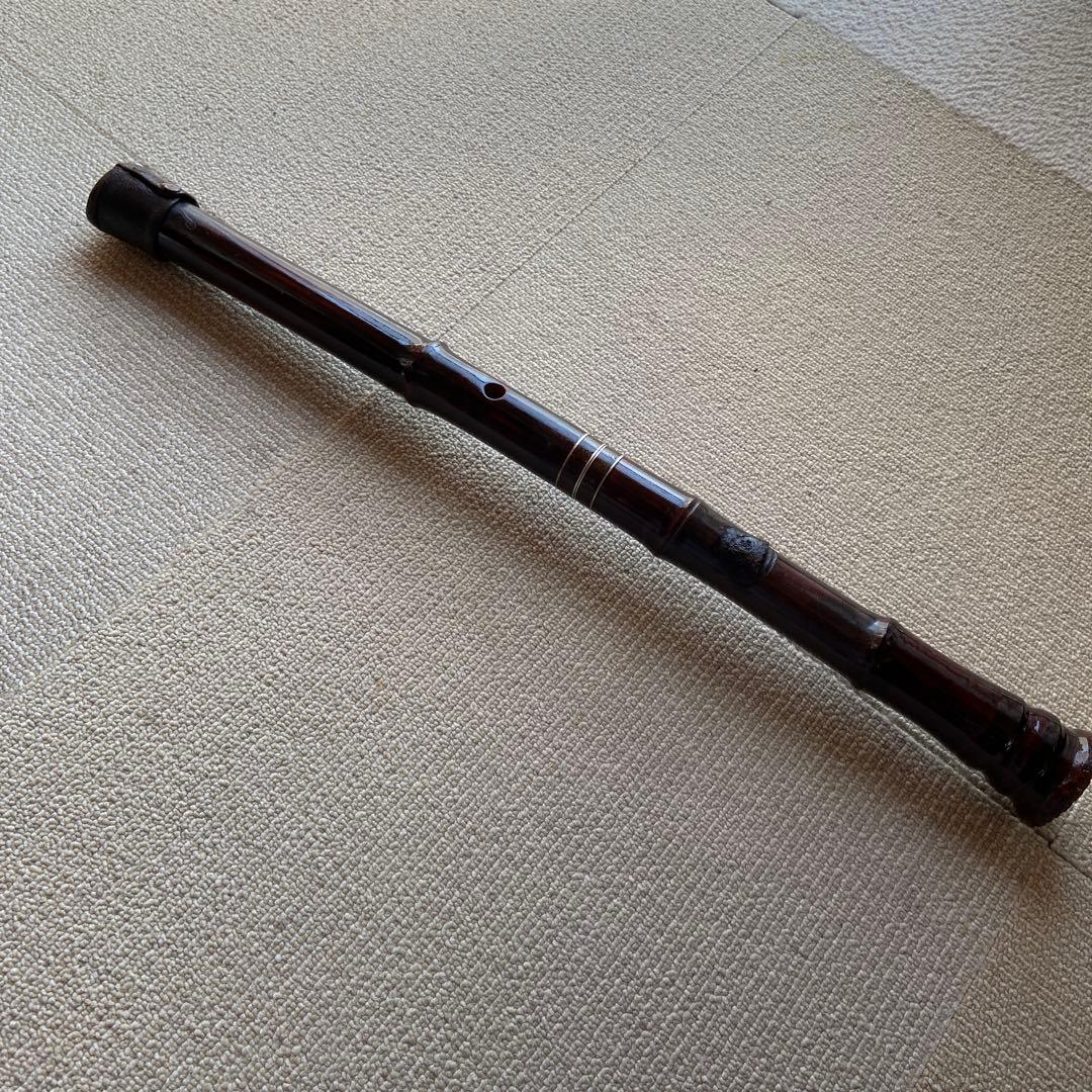 167 値下げ　尺八眞山銘　一尺八寸管　銘眞山　ジャンク